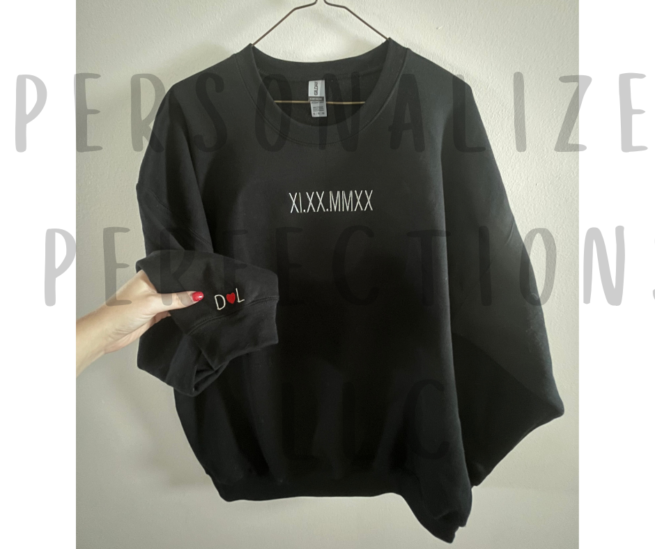 Personalized Roman Numerals Crewneck